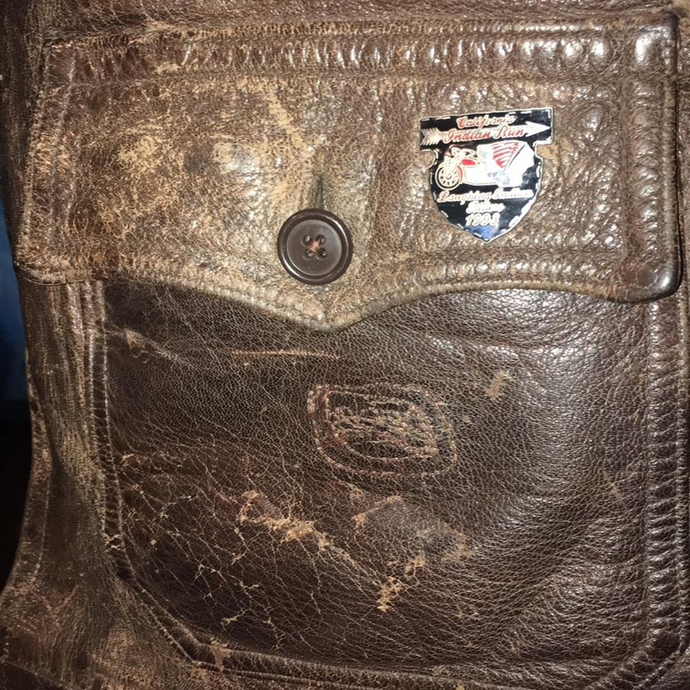 Original WWII Brown Leather Bomber Jacket - Picture 8 of 9